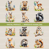 Cute Woodland Animals Clipart Bundle