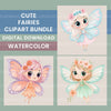Cute Fairies Clipart Bundle