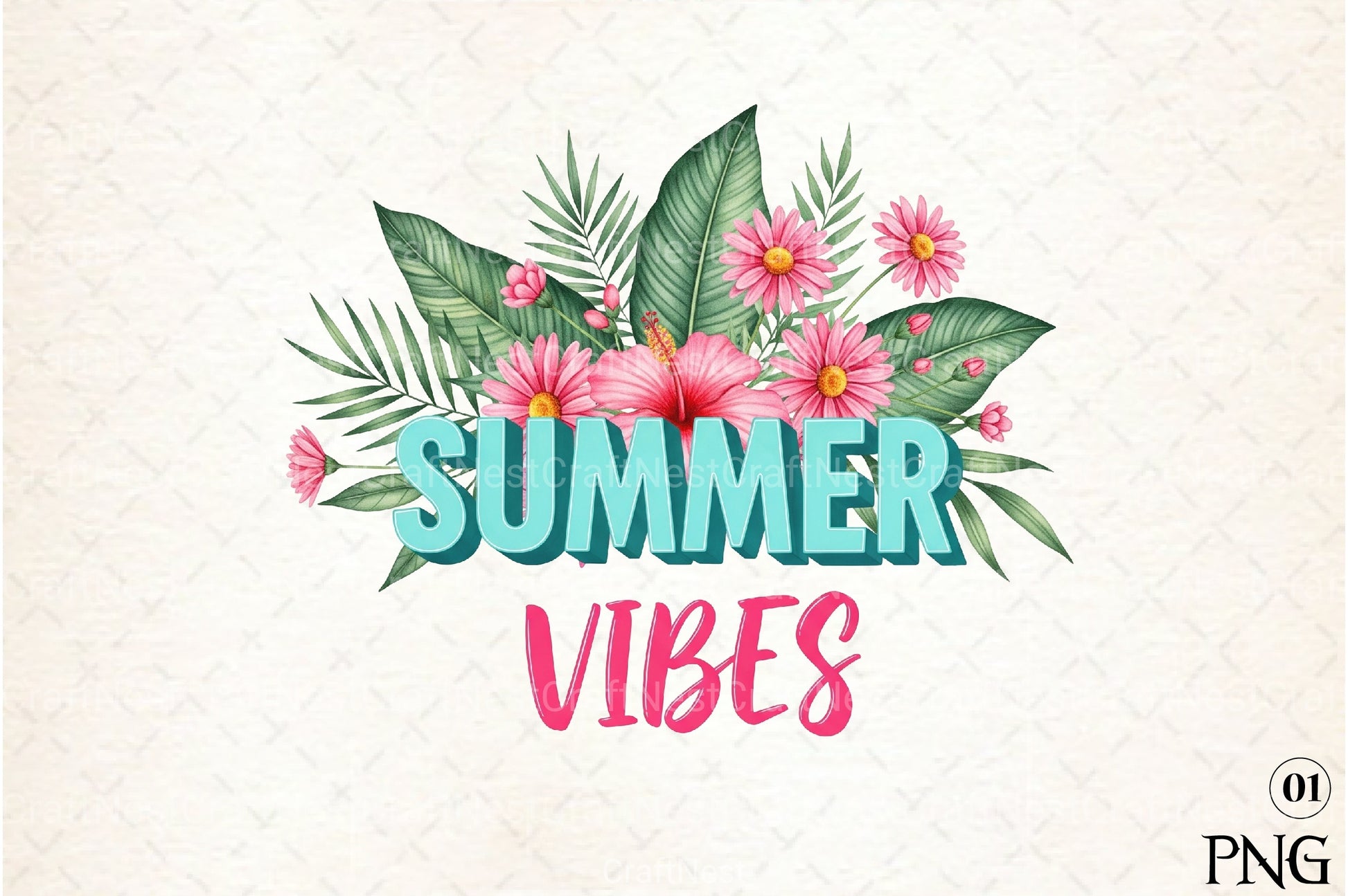 Summer Vibes Clipart Bundle 11 - CraftNest - Digital Crafting and Art