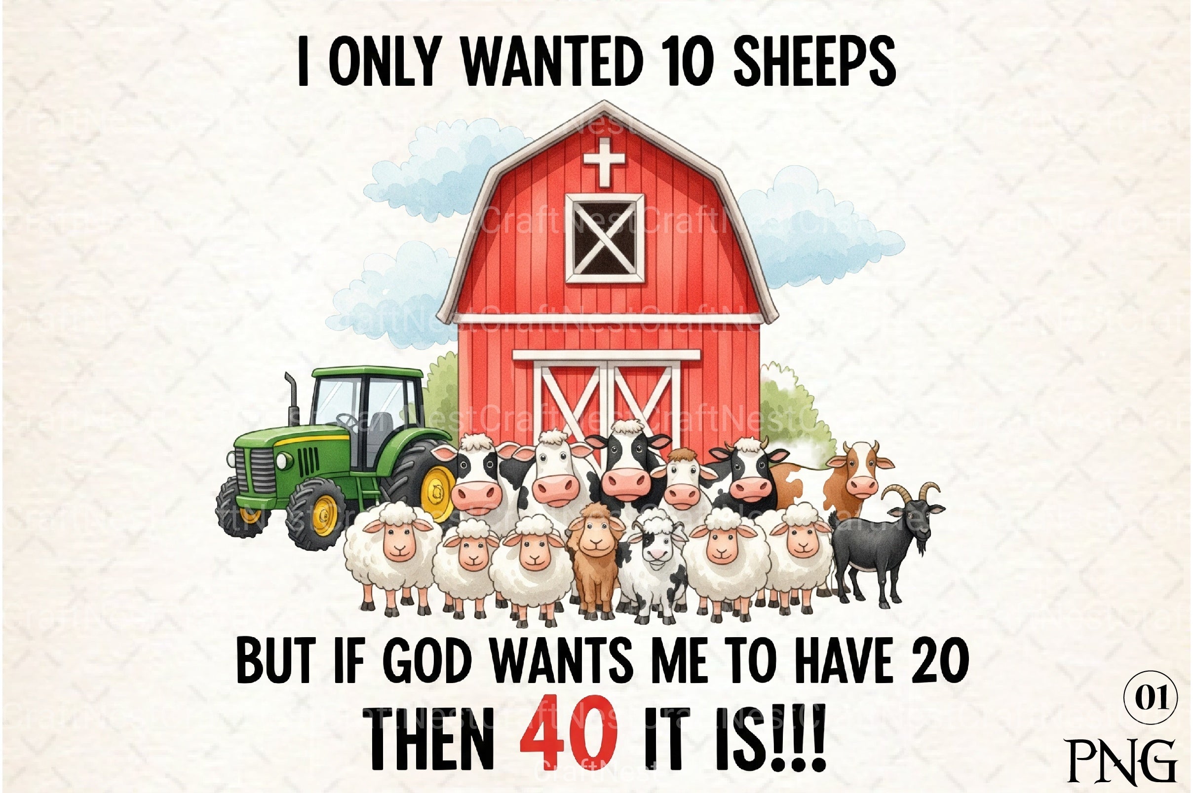 Funny Farm Animal Quotes Clipart Bundle 9 - CraftNest - Digital Crafting and Art