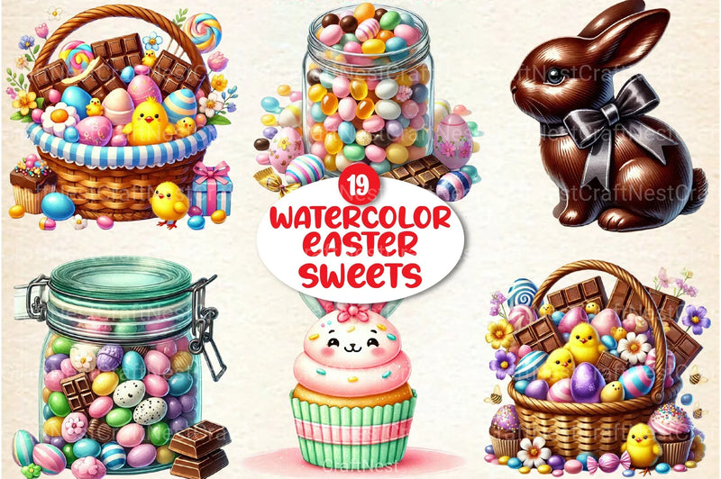 Easter Sweets Clipart Bundle 8 - CraftNest - Digital Crafting and Art
