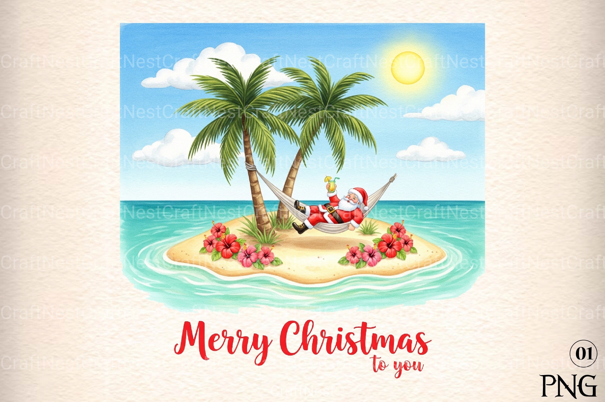 Christmas in July Funny Clipart Bundle 36 - CraftNest - Digital Crafting and Art