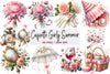 Coquette Girly Summer Clipart Bundle