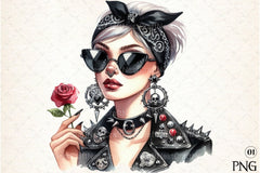 Messy Bun Bandana Mom Life Clipart Bundle 3 - CraftNest - Digital Crafting and Art