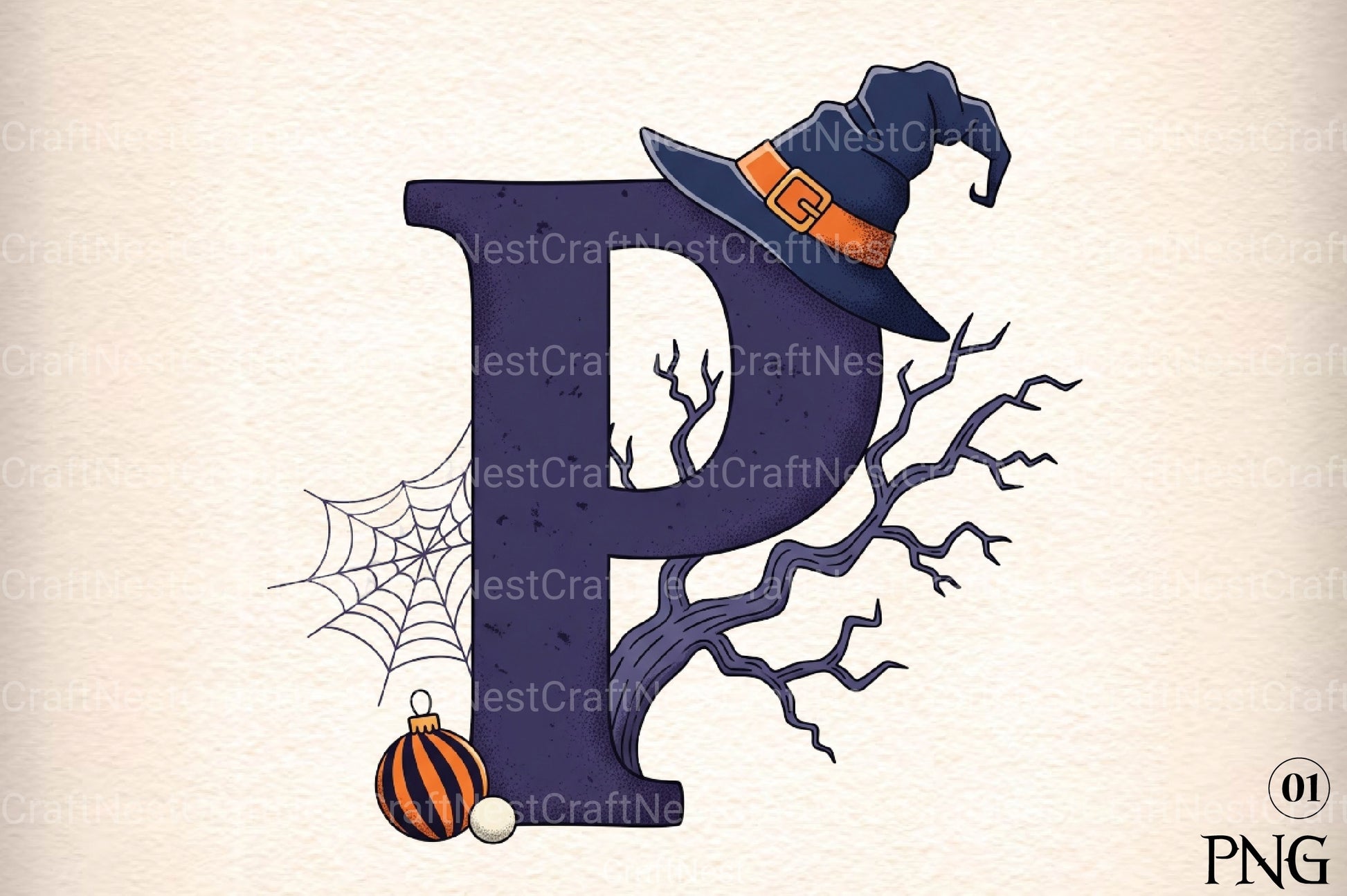 Halloween Alphabet Clipart Bundle 12 - CraftNest - Digital Crafting and Art