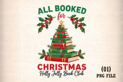 All Booked for Christmas Clipart Bundle - CraftNest - Digital Crafting and Art