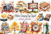 Autumn Camping Trip Clipart Bundle 1