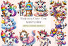 Unicorn Cute Cow Clipart Bundle