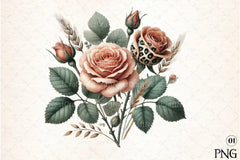 Floral Animal Clipart Bundle - CraftNest - Digital Crafting and Art