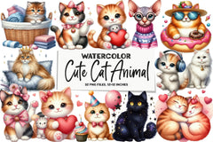 Cat Animal Pet Clipart Bundle - CraftNest - Digital Crafting and Art