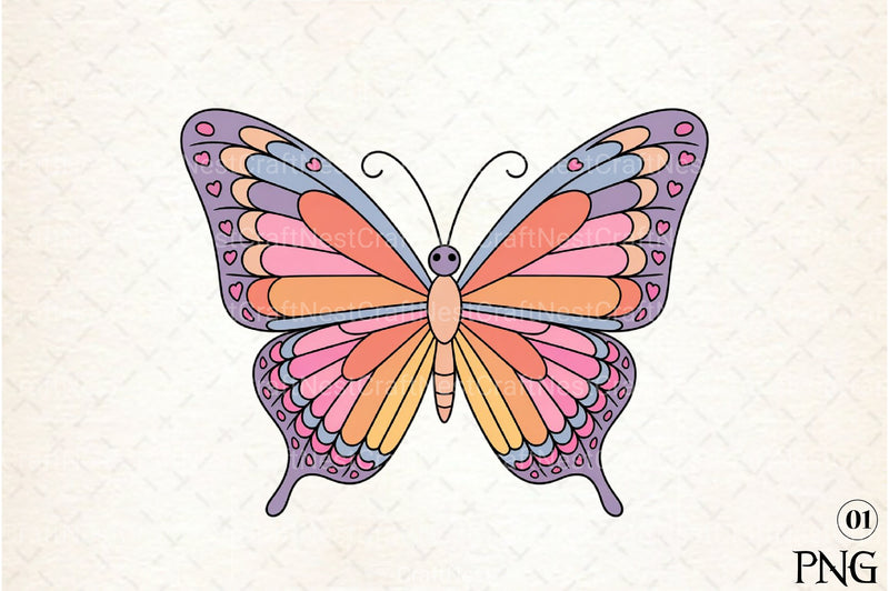 Butterfly Clipart Bundle 58 - CraftNest - Digital Crafting and Art