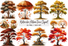 Autumn Trees Clipart Bundle 99