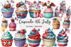 4th of July Cupcake Clipart Bundle