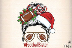 Football Sister Christmas Clipart Bundle - CraftNest - Digital Crafting and Art