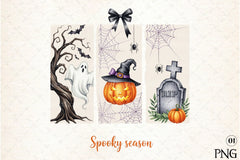 Brushstroke Halloween Spooky Season Clipart Bundle - CraftNest - Digital Crafting and Art
