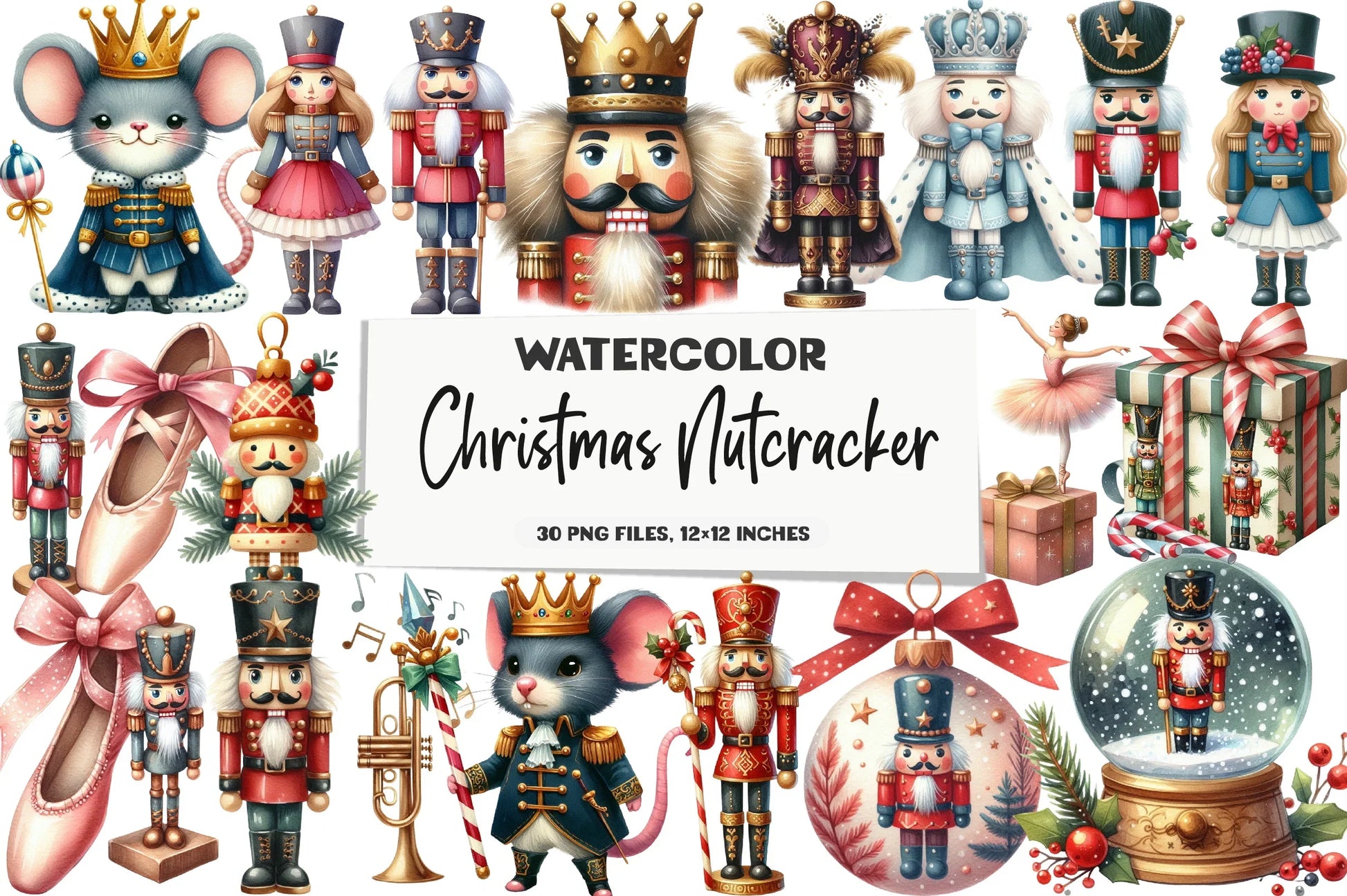 Christmas Nutcracker Clipart Bundle - CraftNest - Digital Crafting and Art