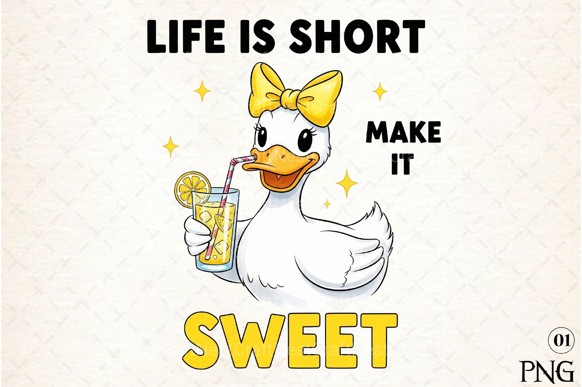 Funny Lemon Goose Clipart Bundle - CraftNest - Digital Crafting and Art