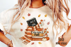 Just a Girl Who Loves Fall: Bookish Clipart Bundle - CraftNest - Digital Crafting and Art