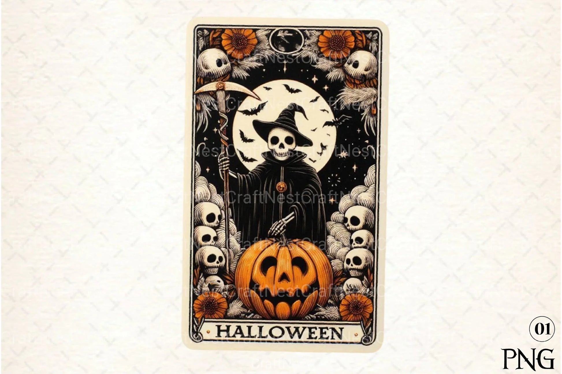 Halloween Tarot Card Clipart Bundle 33 - CraftNest - Digital Crafting and Art