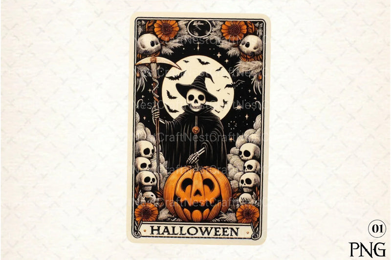 Halloween Tarot Card Clipart Bundle 33 - CraftNest - Digital Crafting and Art