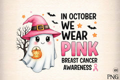 Halloween Breast Cancer Clipart Bundle 18 - CraftNest - Digital Crafting and Art