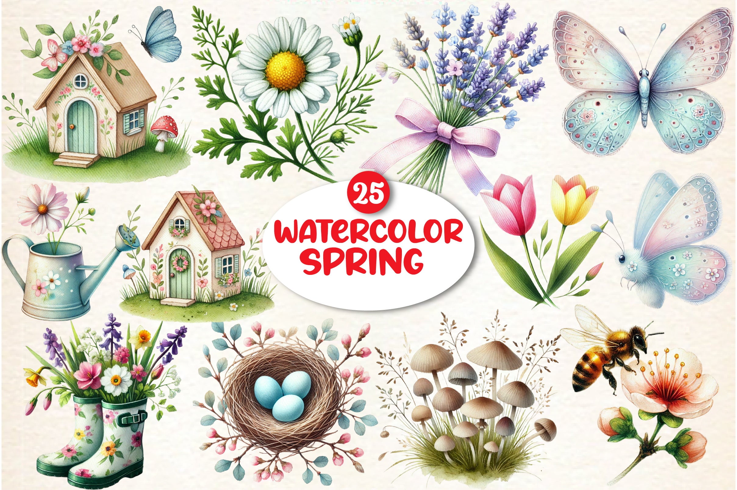 Spring Clipart Bundle
