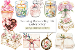Charming Mother's Day Gift Clipart Bundle - CraftNest - Digital Crafting and Art
