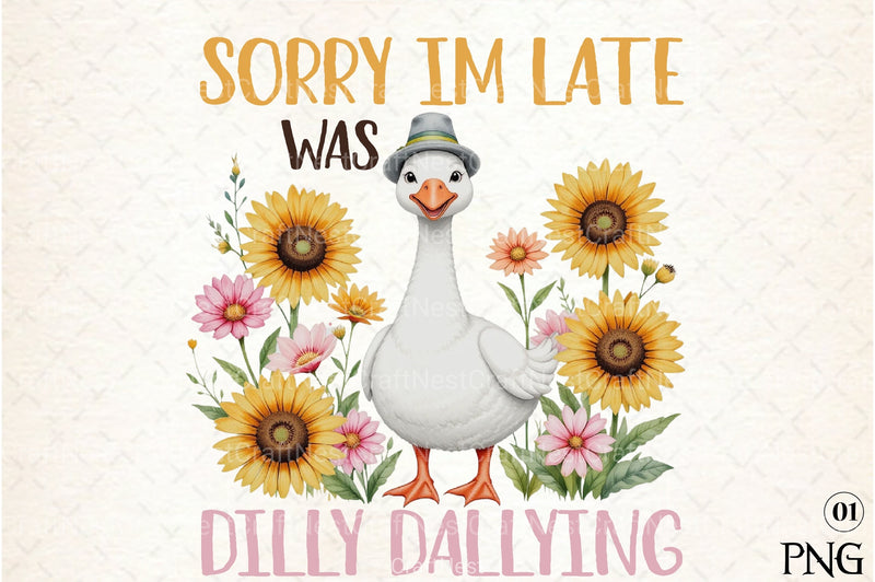 Funny Goose Sassy Boho Floral Clipart Bundle - CraftNest - Digital Crafting and Art