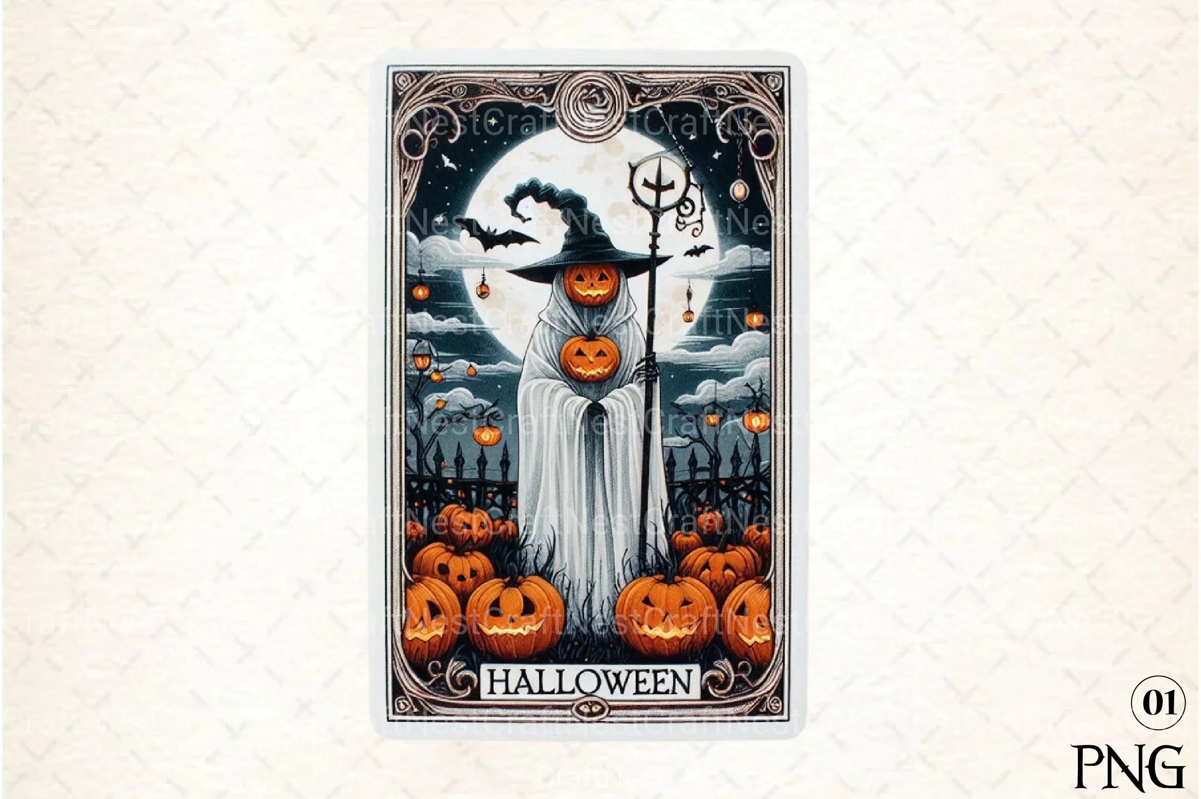 Halloween Tarot Card Clipart Bundle 4 - CraftNest - Digital Crafting and Art