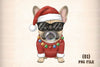 Santa Dog Clipart Bundle