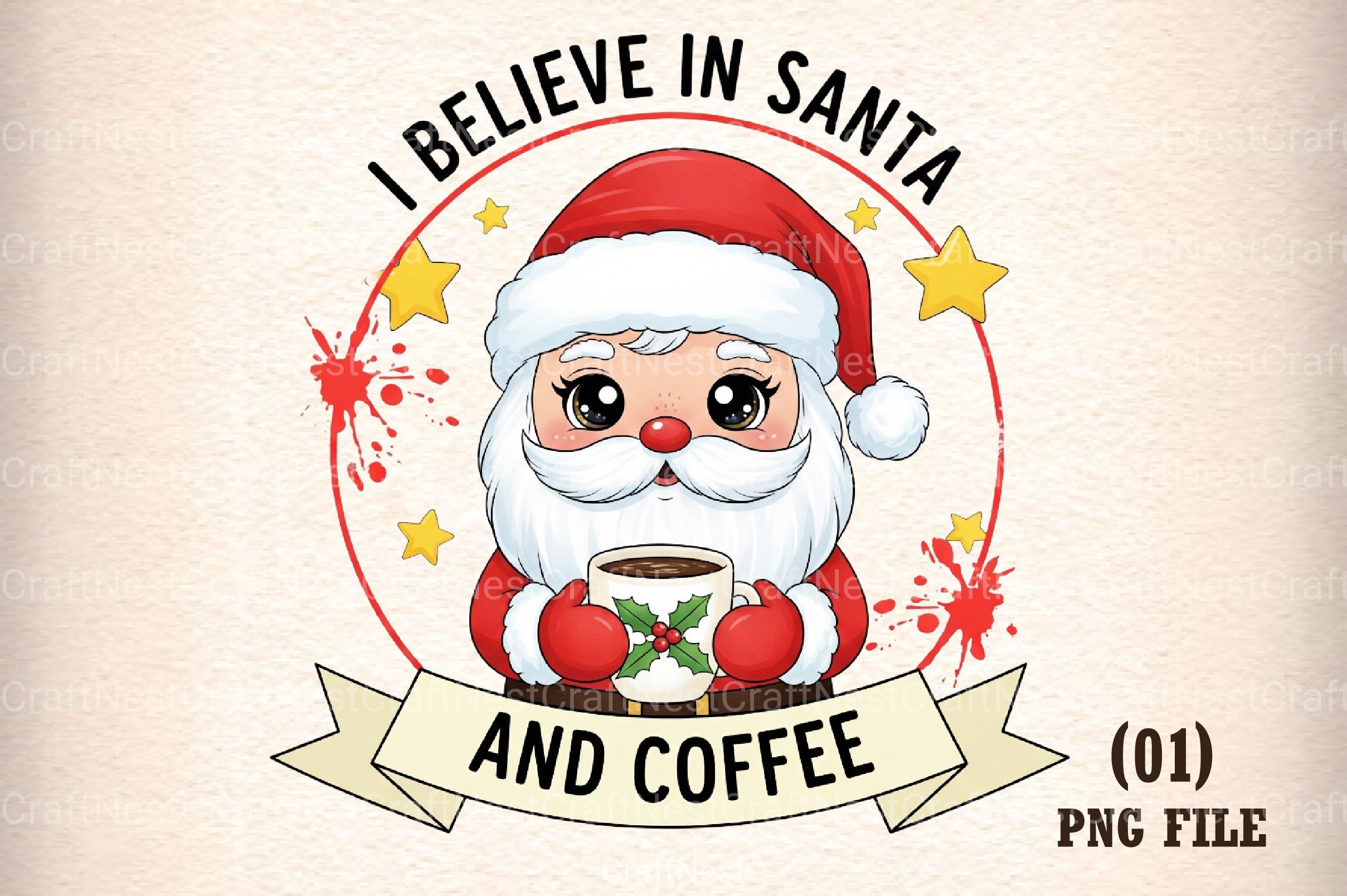 Christmas Coffee Clipart Bundle 2 - CraftNest - Digital Crafting and Art