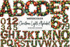 Christmas Lights Alphabet Clipart Bundle