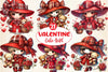 Valentine Cute Girl Clipart Bundle 4