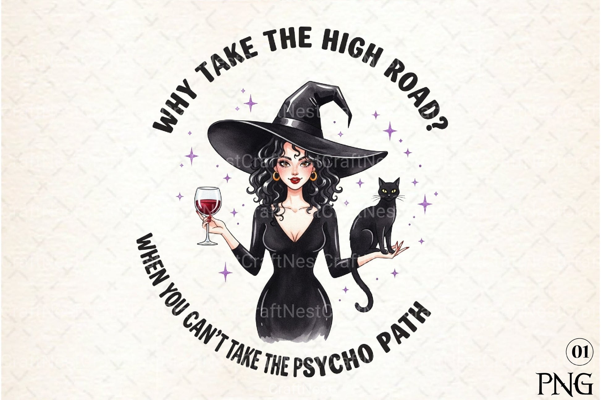 Sarcastic Halloween Witch Clipart Bundle - CraftNest - Digital Crafting and Art