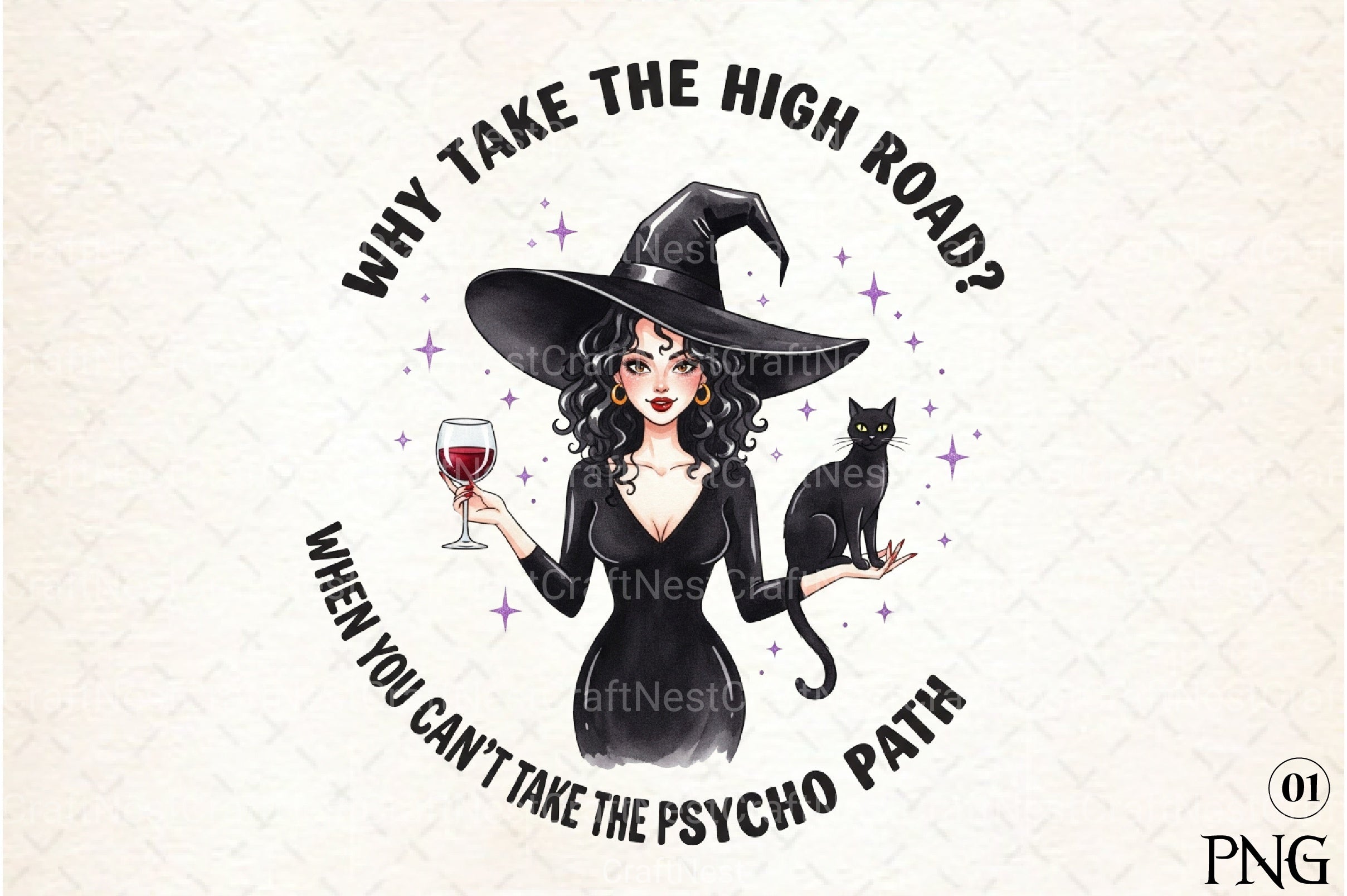 Sarcastic Halloween Witch Clipart Bundle - CraftNest - Digital Crafting and Art