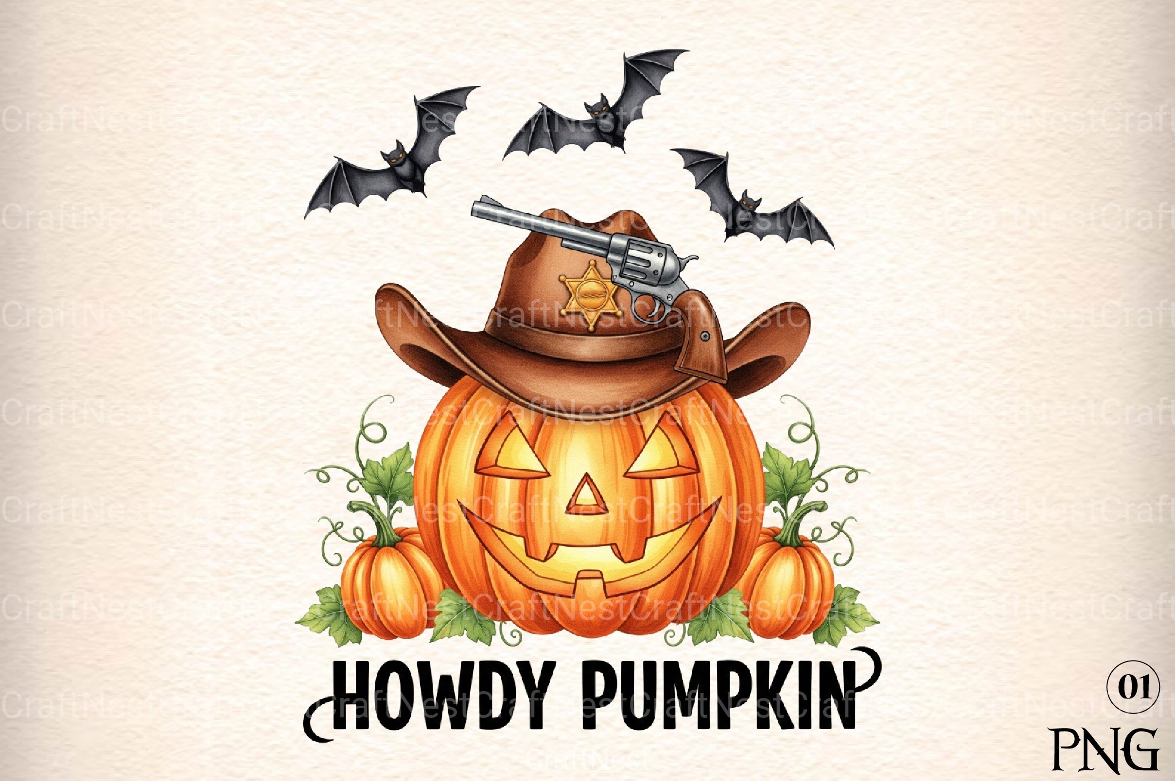 Western Halloween Quotes Clipart Bundle 2 - CraftNest - Digital Crafting and Art