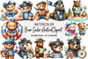 Bear Sailor Nautical Clipart Bundle