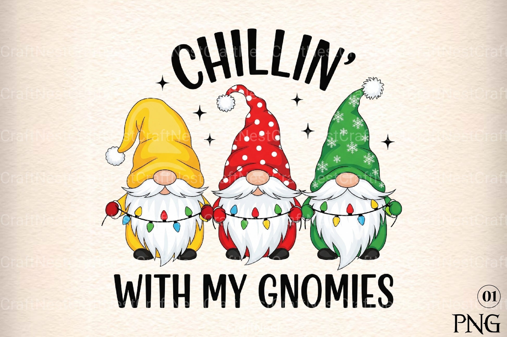 Christmas Gnomes Clipart Bundle 12 - CraftNest - Digital Crafting and Art