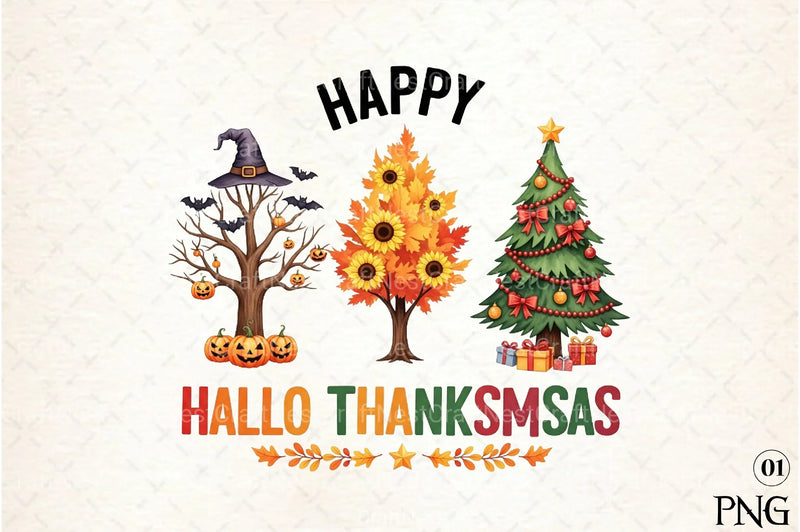Happy Hallothanksmas Clipart Bundle 24 - CraftNest - Digital Crafting and Art