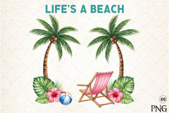 Summer Beach Flower Clipart Bundle - CraftNest - Digital Crafting and Art