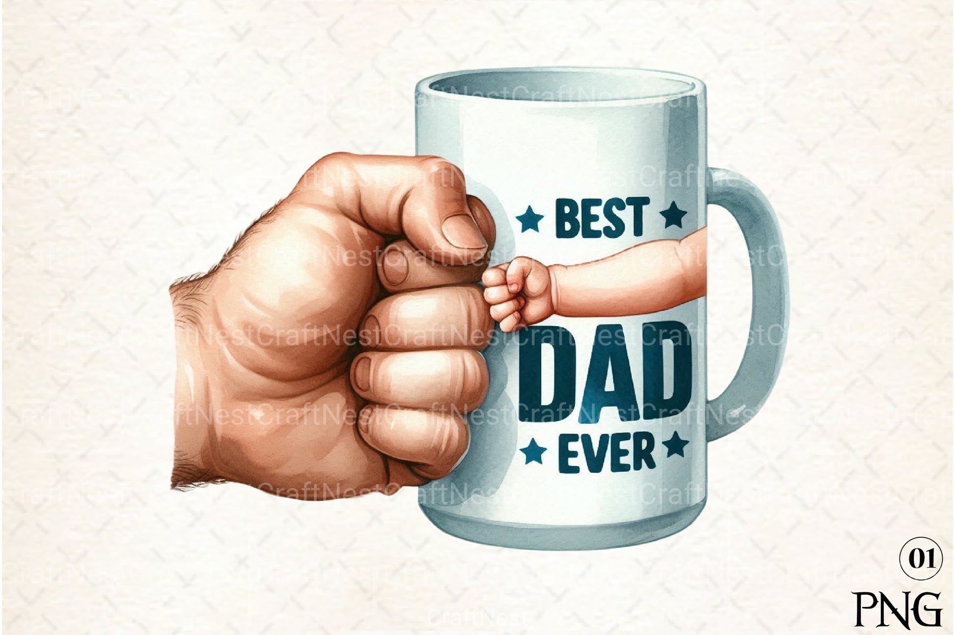 Kids Father’s Day Fist Bump Clipart Bundle 11 - CraftNest - Digital Crafting and Art