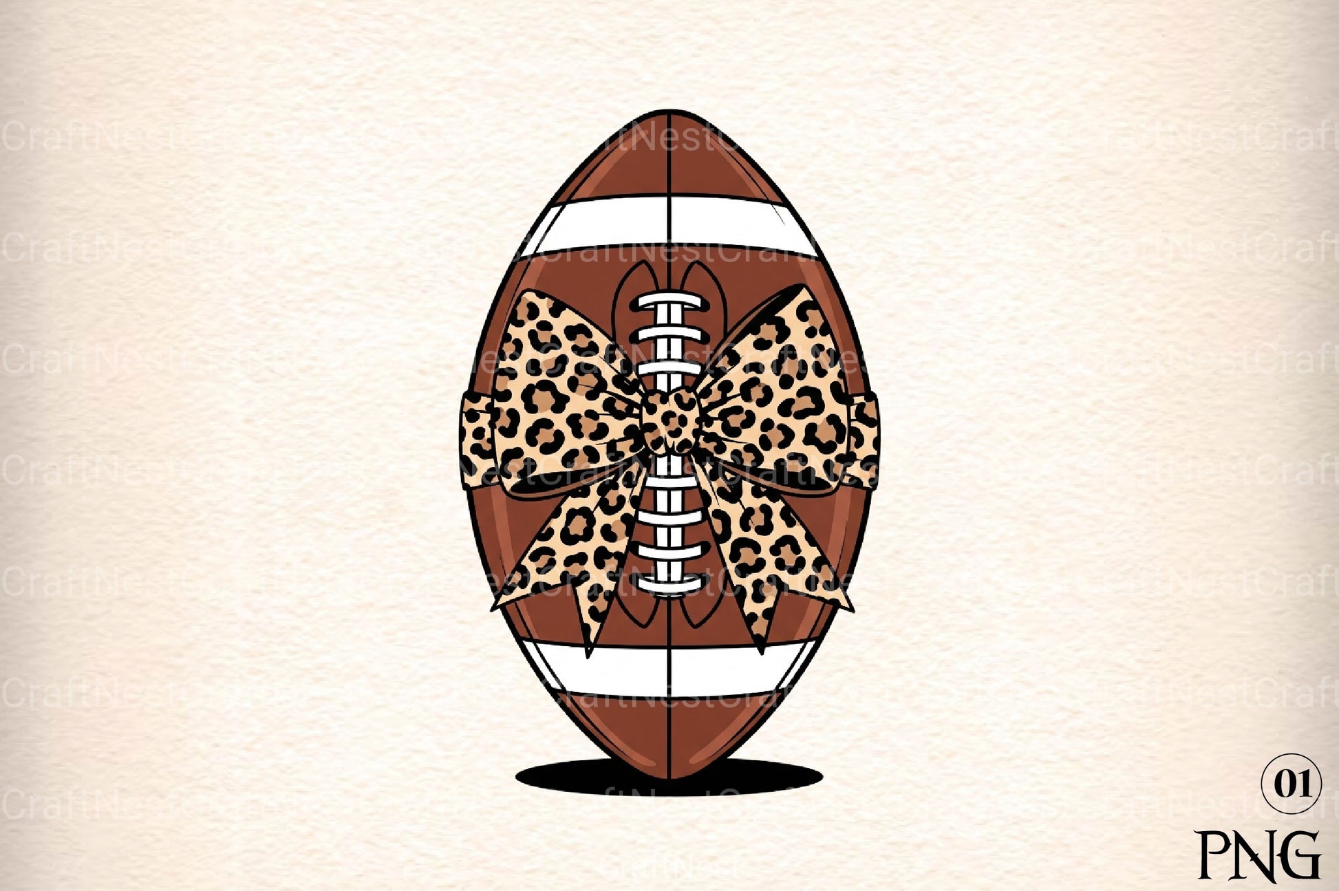 Coquette Football Bow Touchdown Clipart Bundle - CraftNest - Digital Crafting and Art