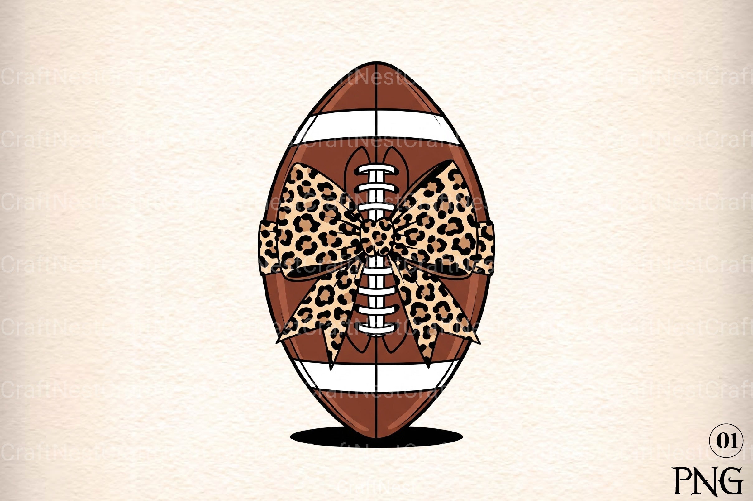 Coquette Football Bow Touchdown Clipart Bundle - CraftNest - Digital Crafting and Art