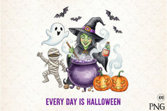 Every Day Is Halloween: Retro Spooky Clipart Bundle - CraftNest - Digital Crafting and Art