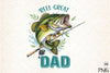 Retro Reel Great Dad Fishing Clipart Bundle