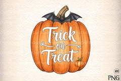 Pumpkin Trick or Treat Clipart Bundle - CraftNest - Digital Crafting and Art