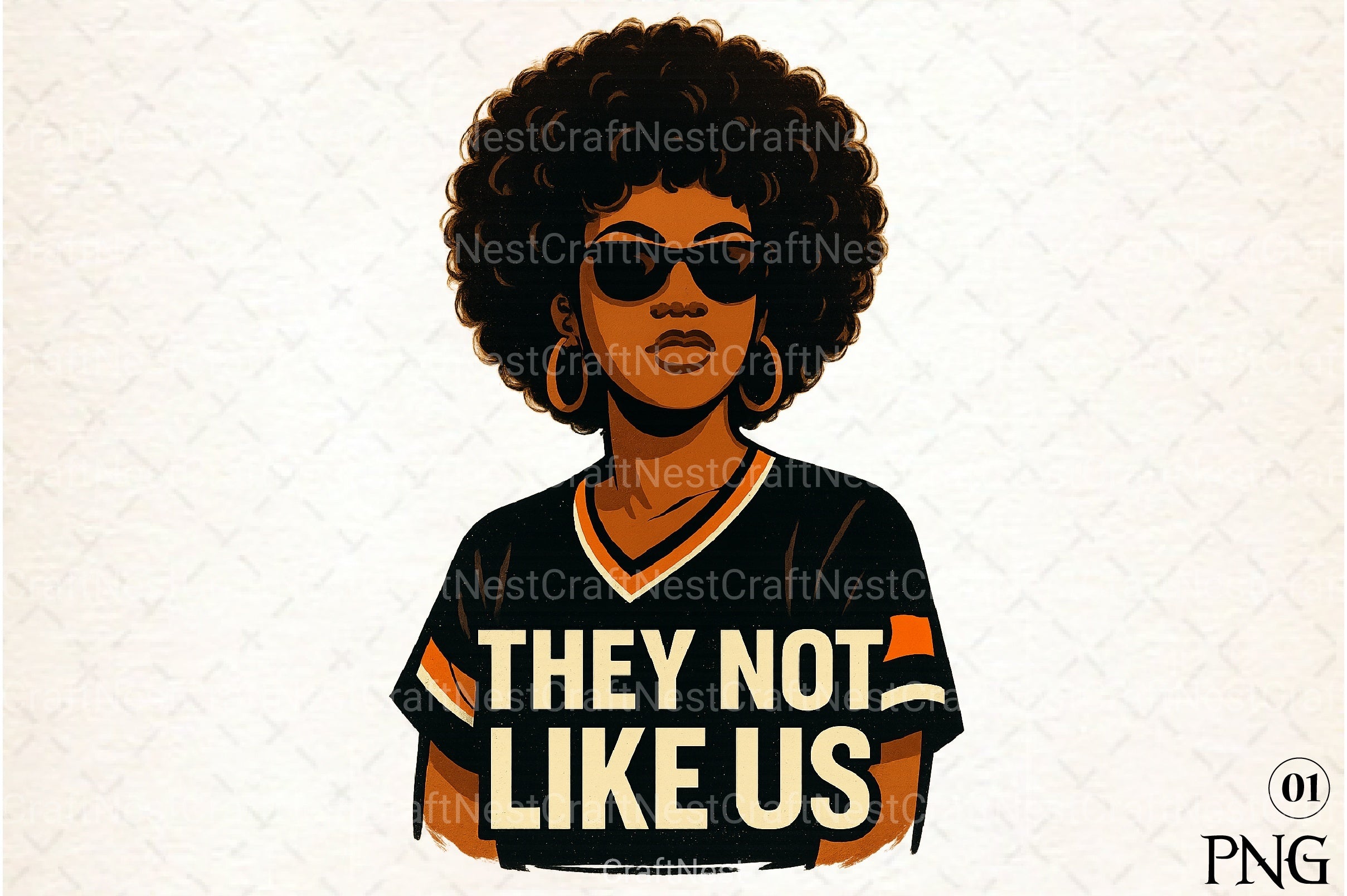 They Not Like Us: Black Women Clipart Bundle - CraftNest - Digital Crafting and Art