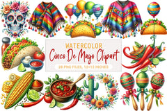 Cinco De Mayo Clipart Bundle - CraftNest - Digital Crafting and Art