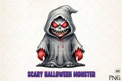 Scary Halloween Monster Clipart Bundle - CraftNest - Digital Crafting and Art