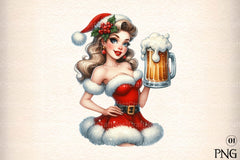 Santa Belle Illustration Clipart Bundle - CraftNest - Digital Crafting and Art